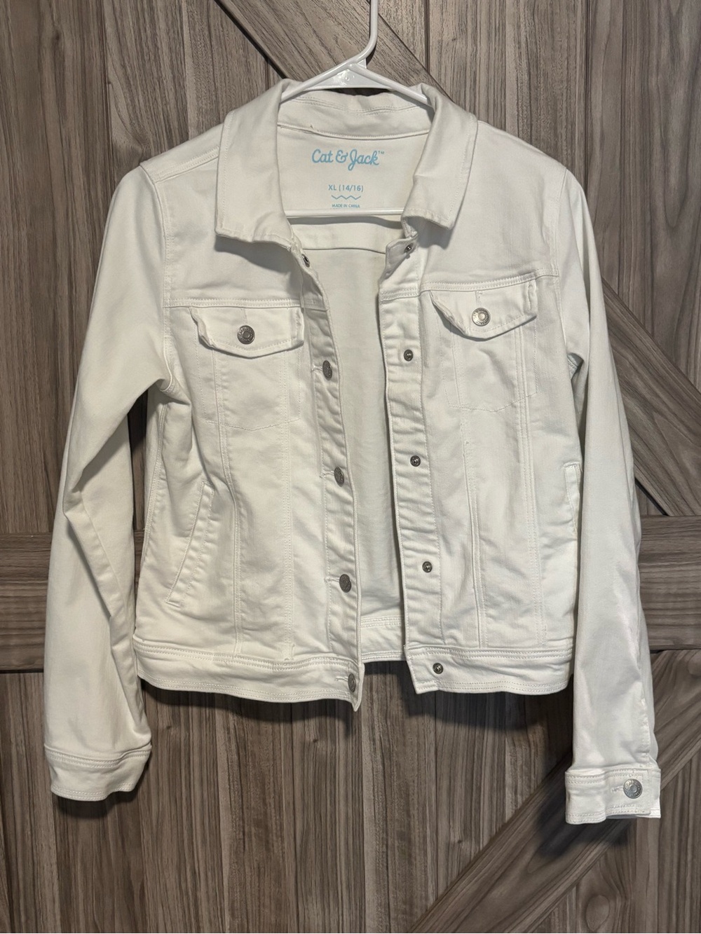 Cat & Jack White Denim Jacket